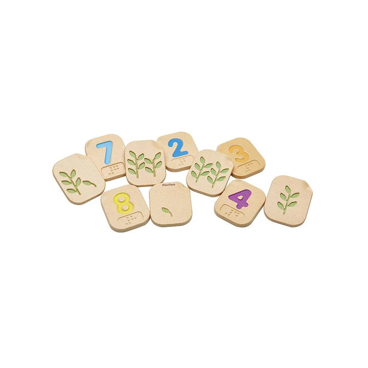 BRAILLE NUMBERS 1-10