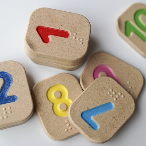 BRAILLE NUMBERS 1-10