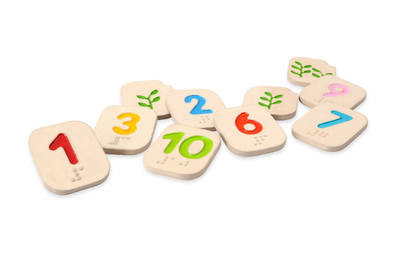 BRAILLE NUMBERS 1-10