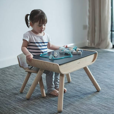 TABLE & CHAIR - BLACK