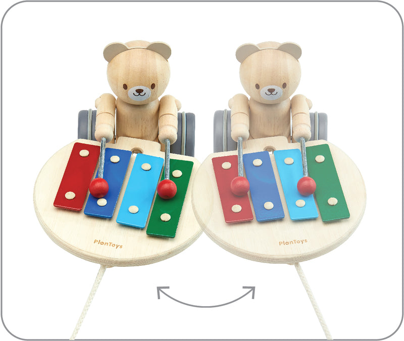 PULL ALONG MUSICAL BEAR