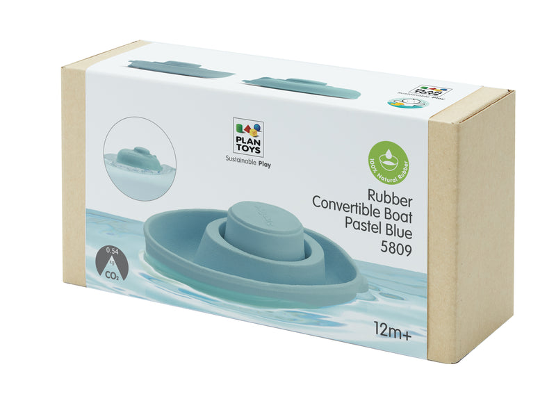 RUBBER CONVERTIBLE BOAT-PASTEL BLUE