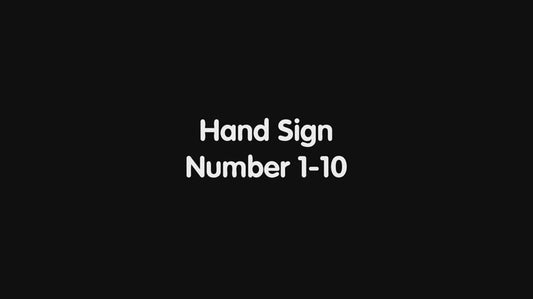 HAND SIGN NUMBERS 1-10